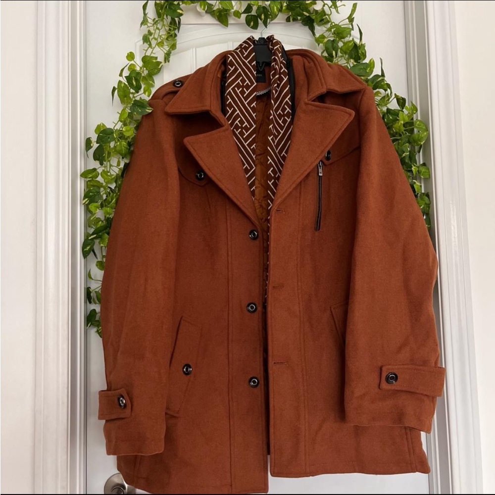 Men’s Casual Vintage Wool Trench Coat